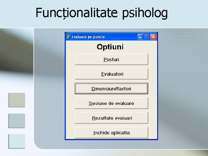 Funcționalitate psiholog 