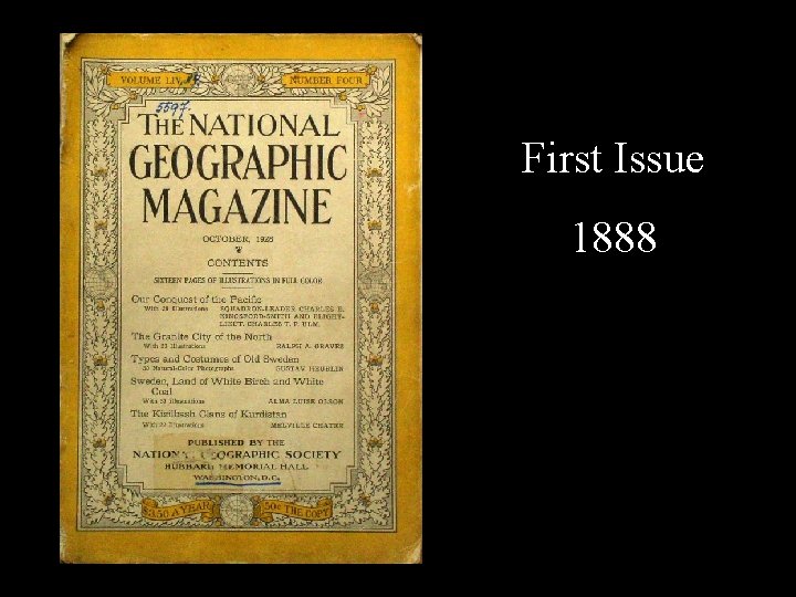 First Issue 1888 