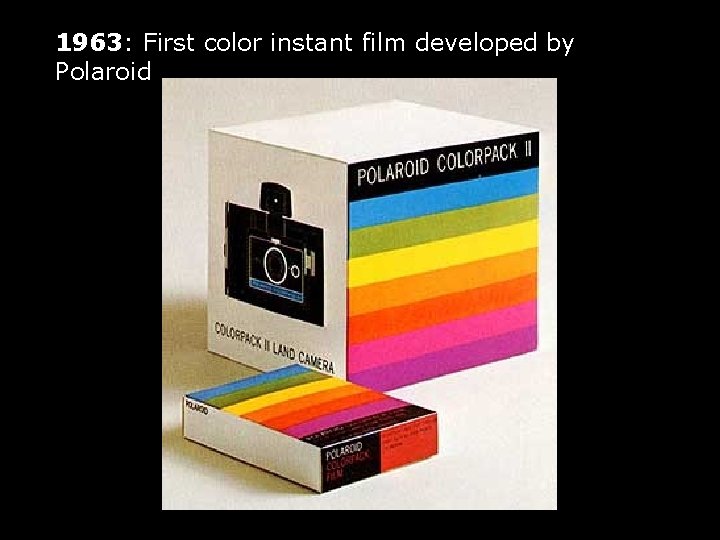 1963: First color instant film developed by Polaroid 