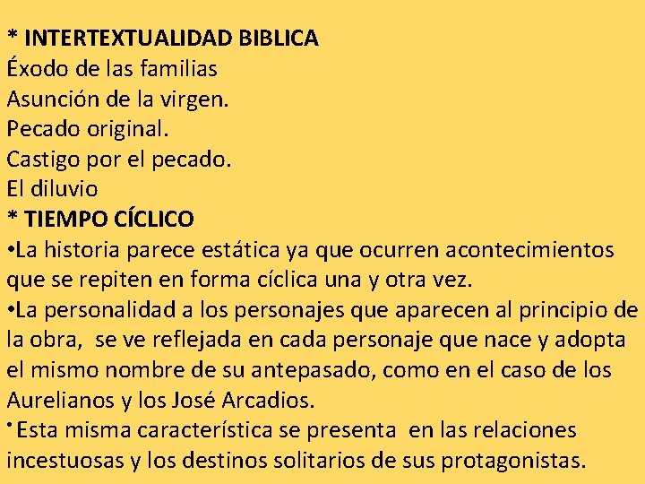 * INTERTEXTUALIDAD BIBLICA Éxodo de las familias Asunción de la virgen. Pecado original. Castigo