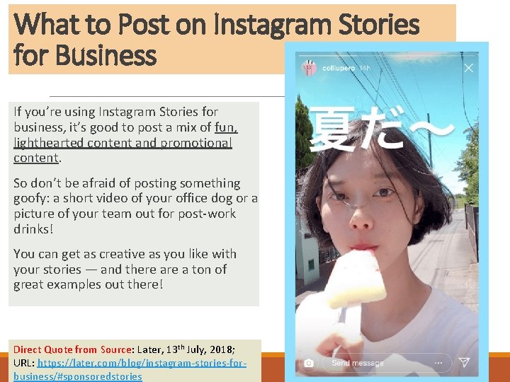 What to Post on Instagram Stories for Business If you’re using Instagram Stories for