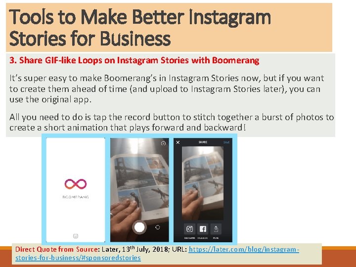 Tools to Make Better Instagram Stories for Business 3. Share GIF-like Loops on Instagram