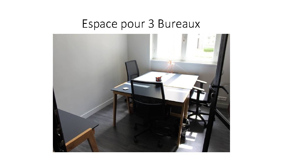 Espace pour 3 Bureaux 