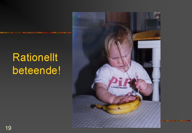 Rationellt beteende! 19 