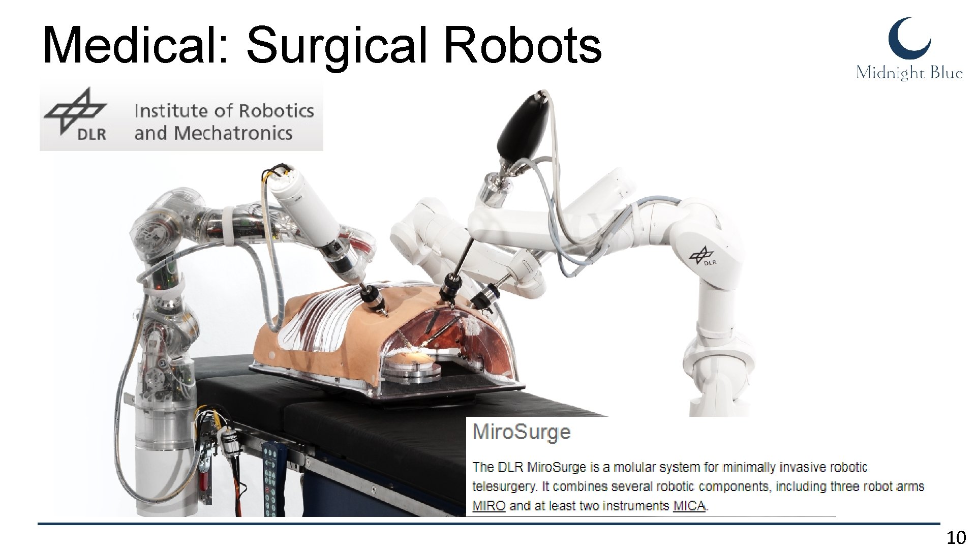 Medical: Surgical Robots 10 