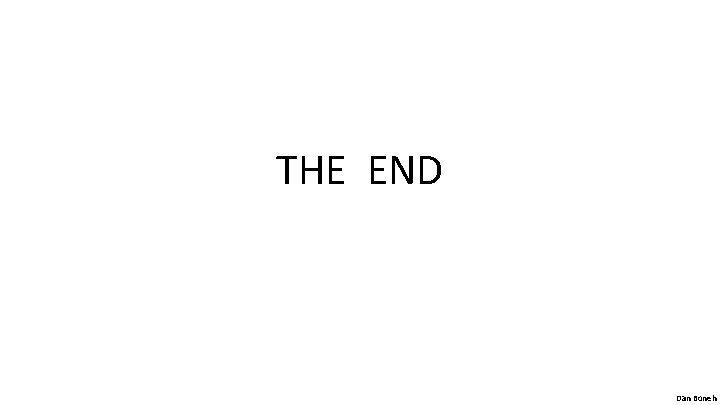 THE END Dan Boneh 