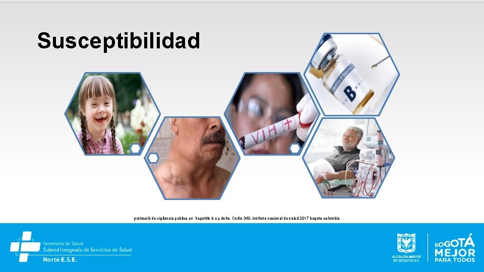 Susceptibilidad protocoló de vigilancia publica en hepatitis b, c y delta. Codio 340. instituto