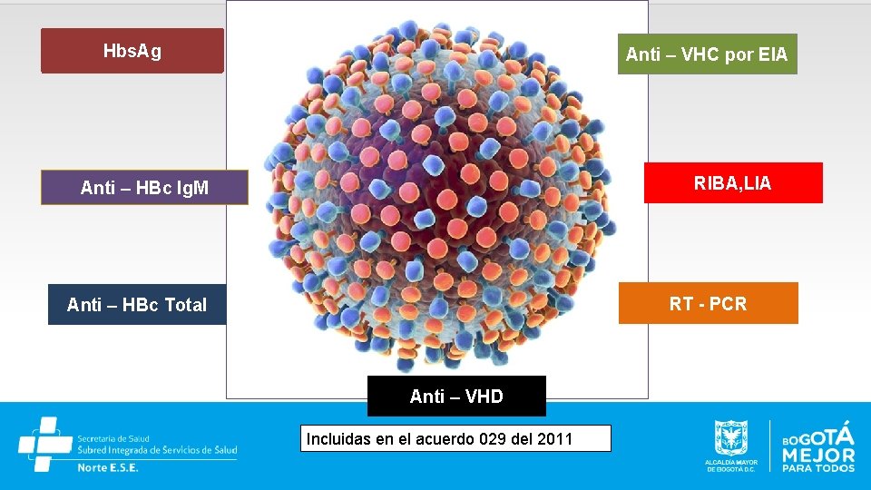 Hbs. Ag Anti – VHC por EIA RIBA, LIA Anti – HBc Ig. M