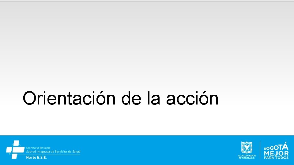 Orientación de la acción 