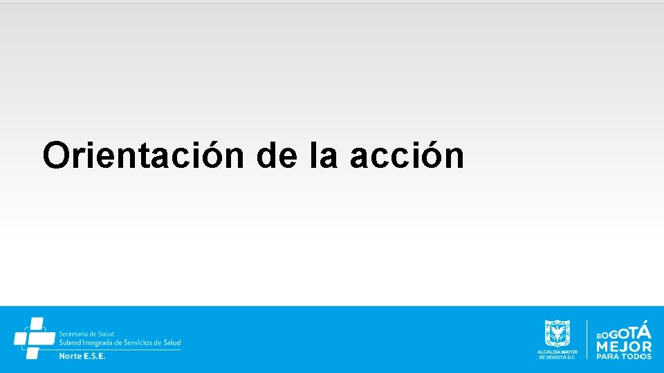Orientación de la acción 