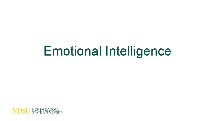 Emotional Intelligence 