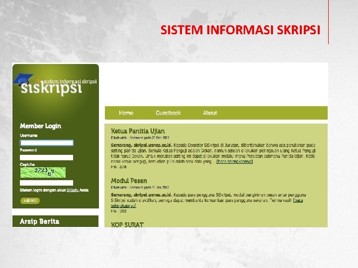 SISTEM INFORMASI SKRIPSI 