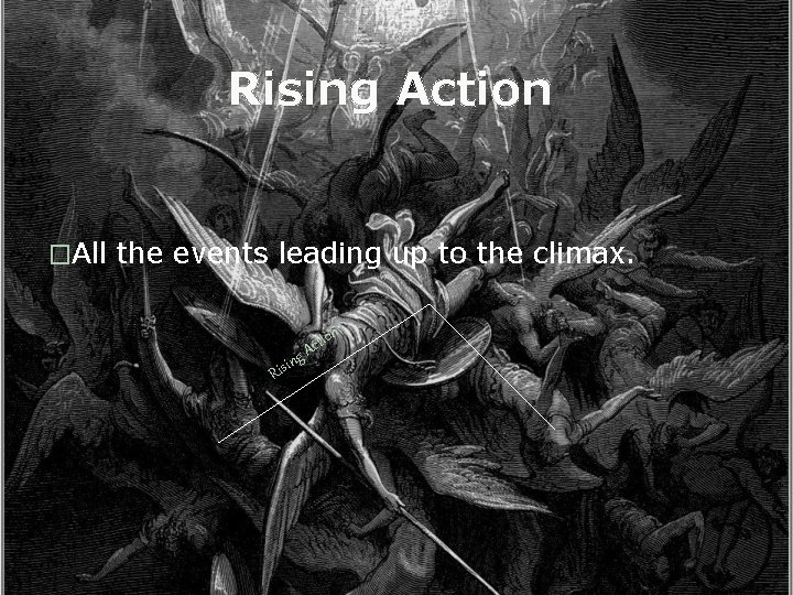 Rising Action �All the events leading up to the climax. n g in Ris