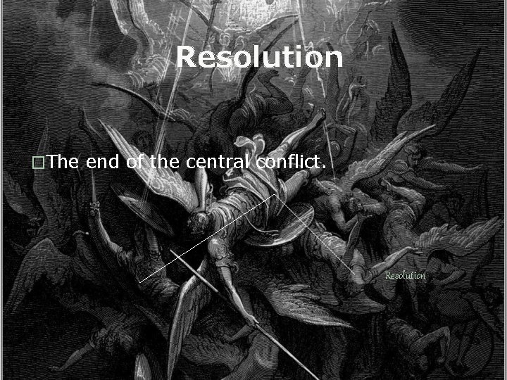 Resolution �The end of the central conflict. Resolution 