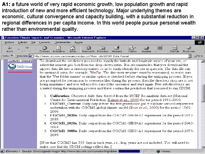 A 1: a future world of very rapid economic growth, low population growth and