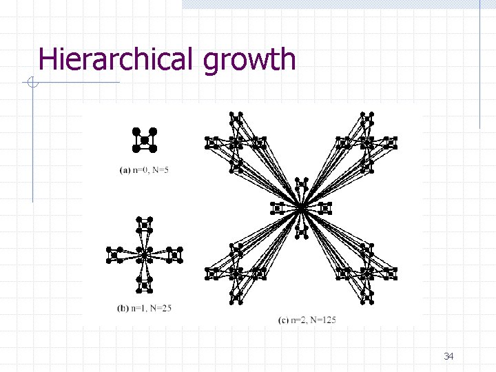 Hierarchical growth 34 