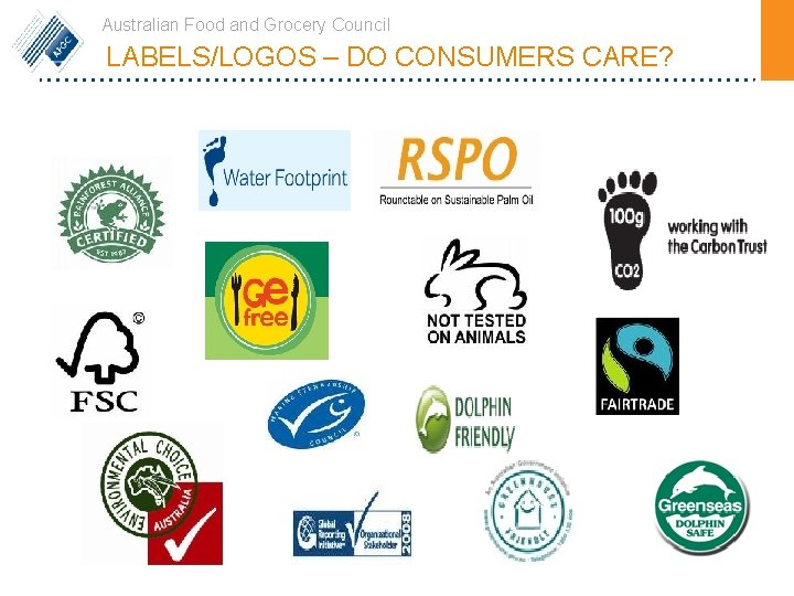 Australian Food and Grocery Council LABELS/LOGOS – DO CONSUMERS CARE? 