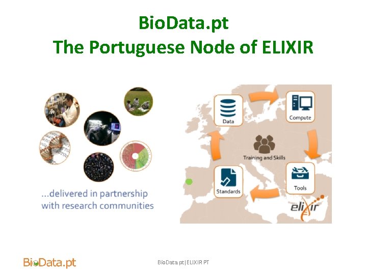 Bio. Data. pt The Portuguese Node of ELIXIR Bio. Data. pt|ELIXIR PT 