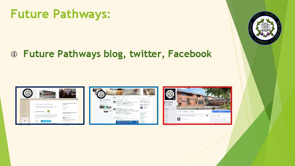 Future Pathways: Future Pathways blog, twitter, Facebook 