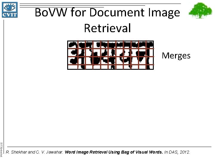 Bo. VW for Document Image Retrieval Merges IIIT Hyderabad R. Shekhar and C. V.