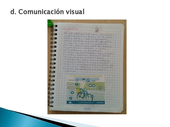 d. Comunicación visual 