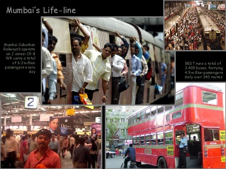 Mumbai’s Life-line Mumbai Suburban Railways’s operate on 2 zones: CR & WR carry a
