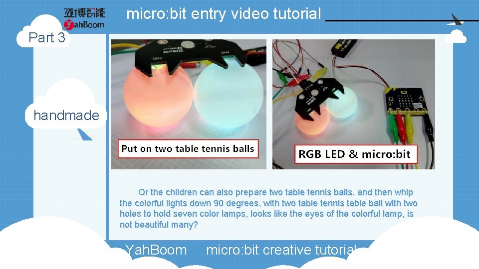 micro: bit entry video tutorial Part 3 handmade Or the children can also prepare