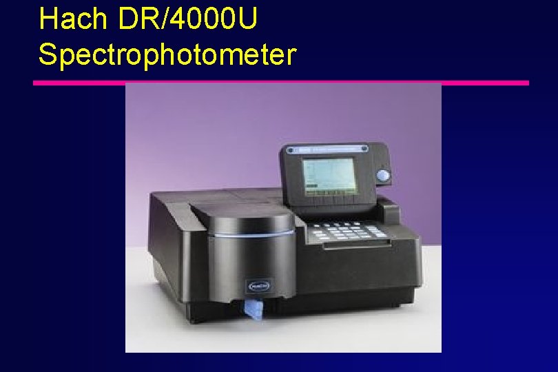 Hach DR/4000 U Spectrophotometer 