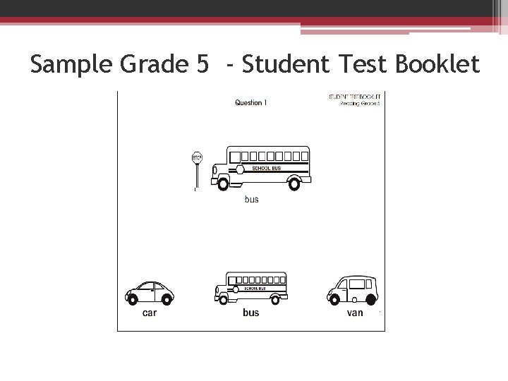 Sample Grade 5 - Student Test Booklet 