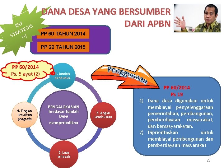 ISU GIS TE A R ST !!! DANA DESA YANG BERSUMBER DARI APBN PP