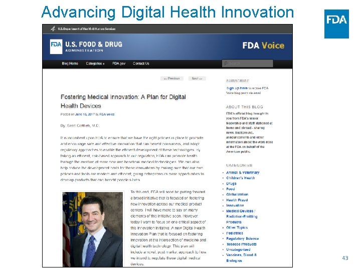 Advancing Digital Health Innovation 43 