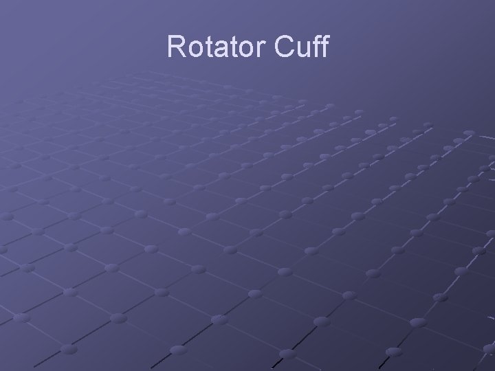 Rotator Cuff 