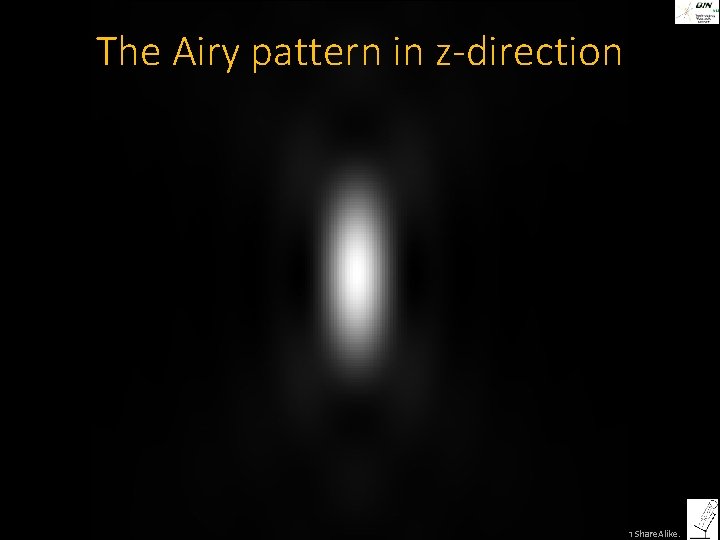 The Airy pattern in z-direction ©Steffen Dietzel 2014 -16. License: Creative Commons Attribution Share.