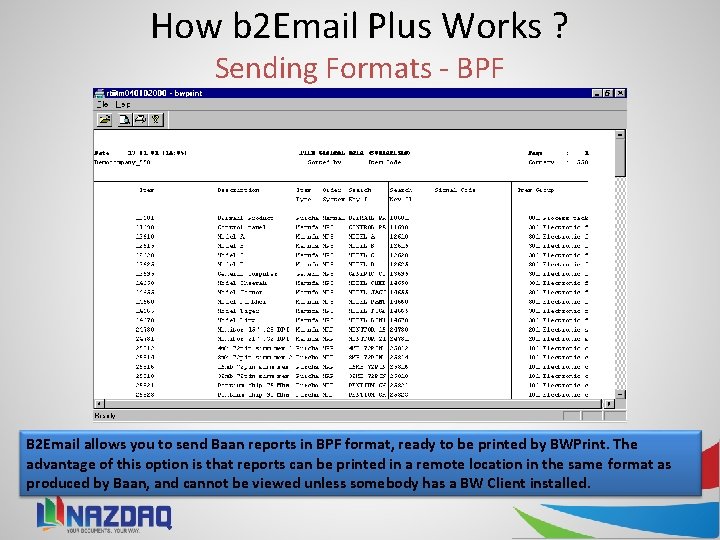 How b 2 Email Plus Works ? Sending Formats - BPF B 2 Email