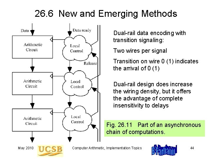 26. 6 New and Emerging Methods Dual-rail data encoding with transition signaling: Two wires