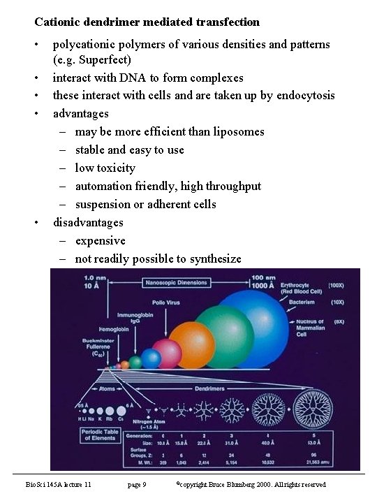 Cationic dendrimer mediated transfection • • • polycationic polymers of various densities and patterns