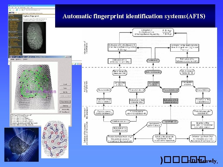 Automatic fingerprint identification systems(AFIS) )����� : D. Meuwly, 