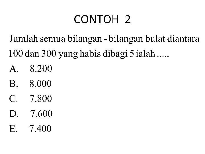 CONTOH 2 
