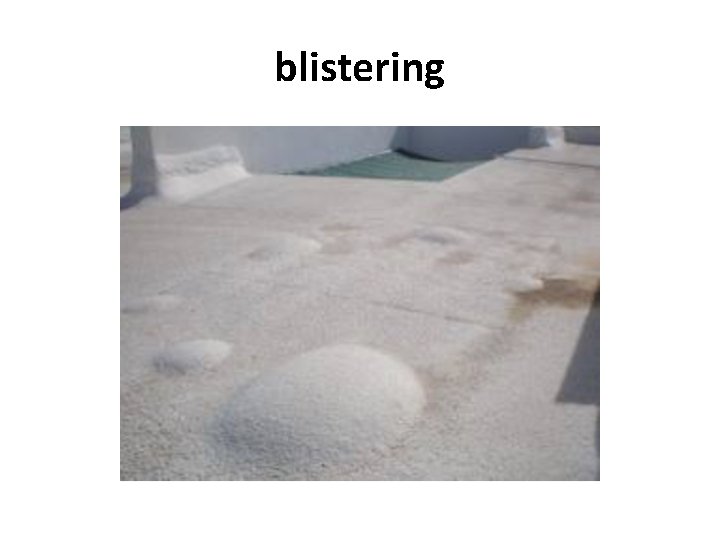 blistering 