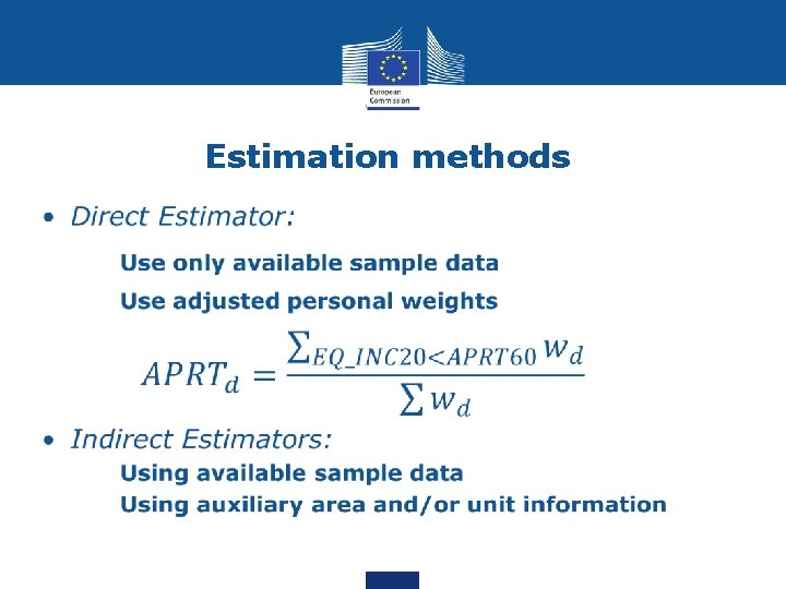 Estimation methods 