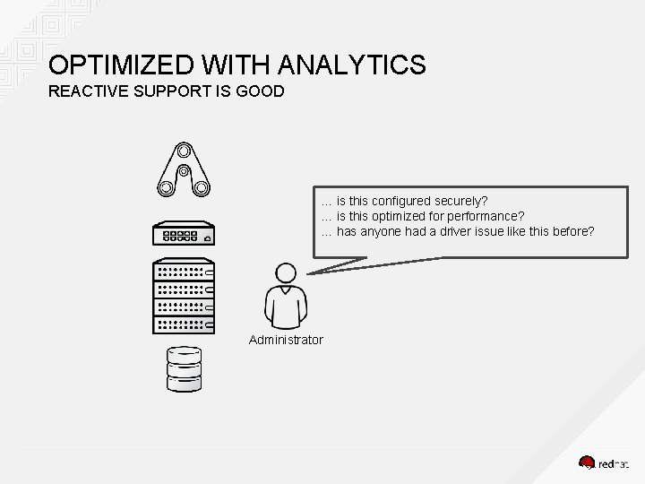 OPTIMIZED WITH ANALYTICS REACTIVE SUPPORT IS GOOD … is this configured securely? … is