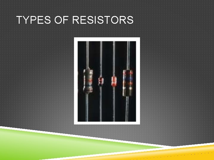 TYPES OF RESISTORS 