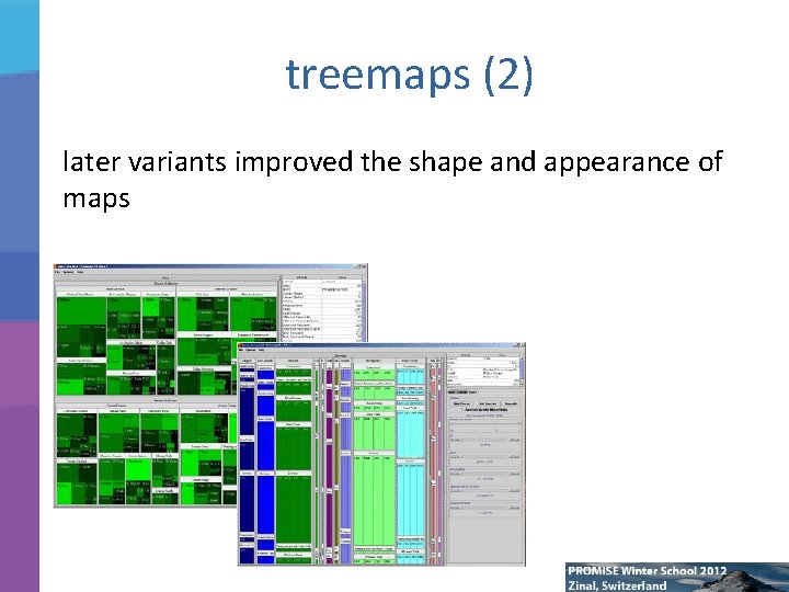 treemaps (2) later variants improved the shape and appearance of maps 