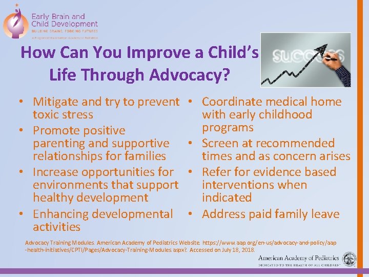 How Can You Improve a Child’s Life Through Advocacy? • Mitigate and try to