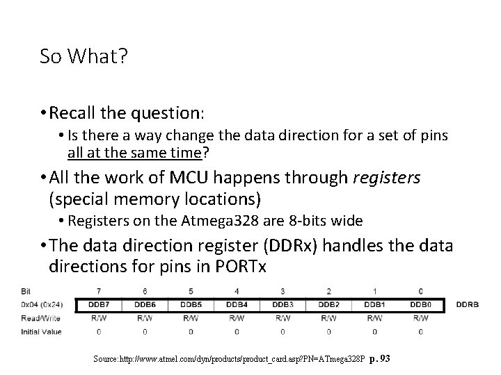 So What? • Recall the question: • Is there a way change the data