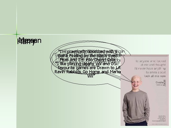 Lauren Max Lucas Harry “I love football and I support Wigan “I’m practically obsessed