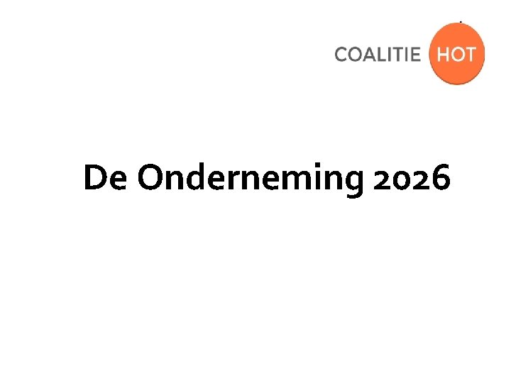 De Onderneming 2026 