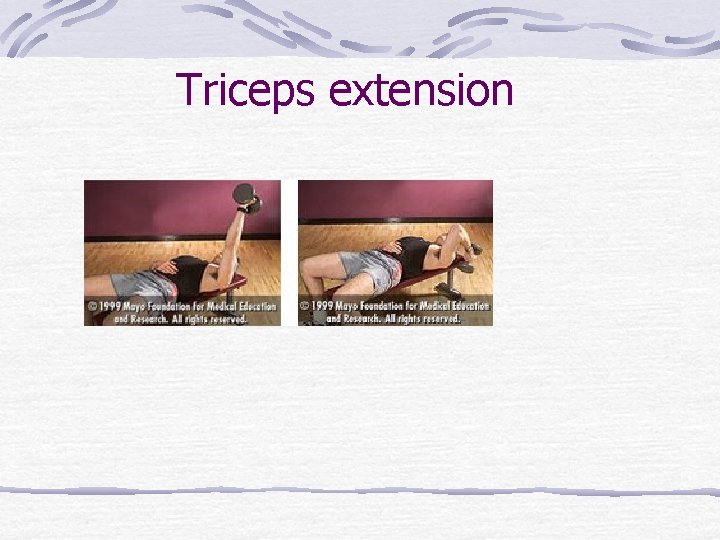 Triceps extension 