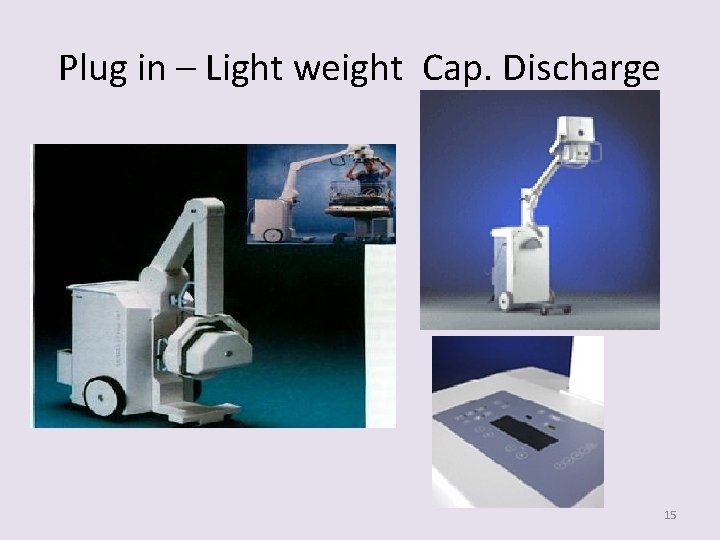 Plug in – Light weight Cap. Discharge 15 