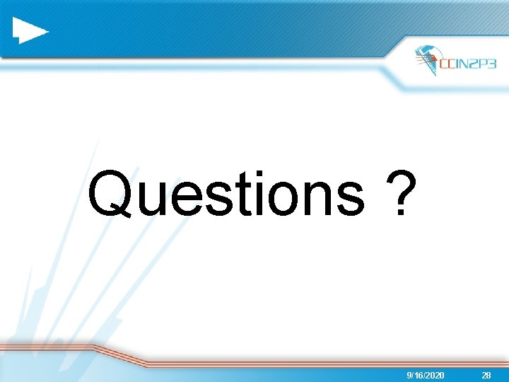 Questions ? 9/16/2020 28 